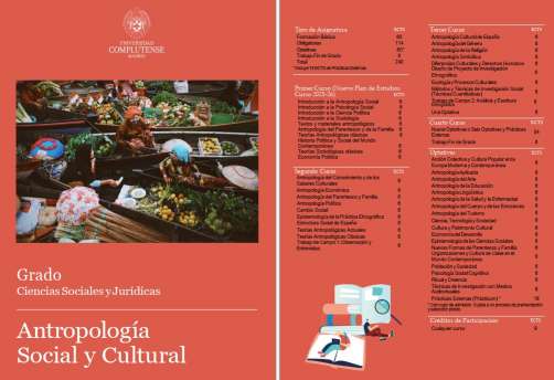 Nuevo Díptico del Grado de Antropología Social y Cultural